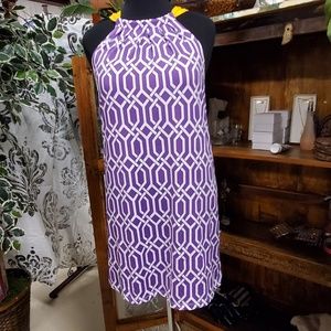 SZ. MEDIUM MUD-PIE GAME DAY PURPLE/GOLD DRESS